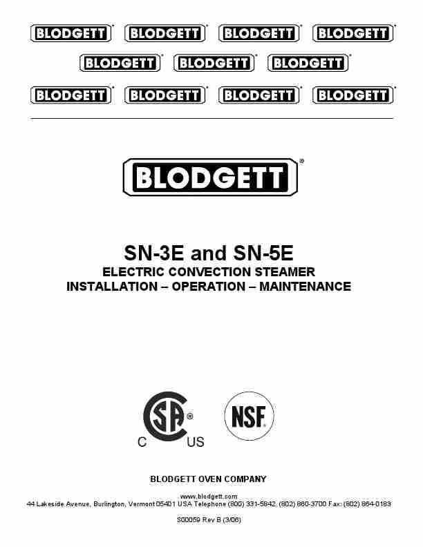 Blodgett Electric Steamer SN-5E-page_pdf